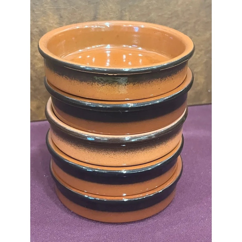 Lot of 5 Cermer Terracotta Ramekin Dishes